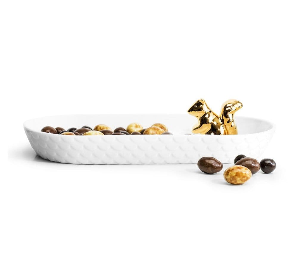 ekorre serveringsfat i keramik